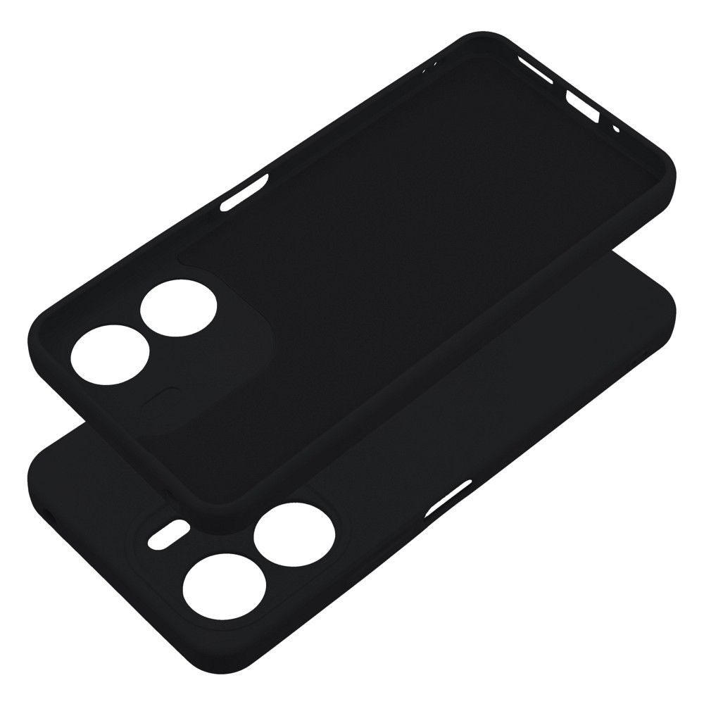 Aizsargvāciņš Xiaomi Redmi 13C / POCO C65 – SILICONE, melns — attēls 2