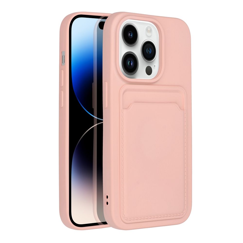 Aizsargvāciņš iPhone 14 Pro – CARD, rozā — attēls 2