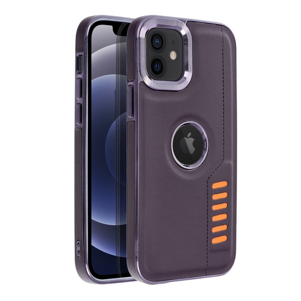 Aizsargvāciņš iPhone 12 / 12 Pro dark – MILANO, violets — attēls 2