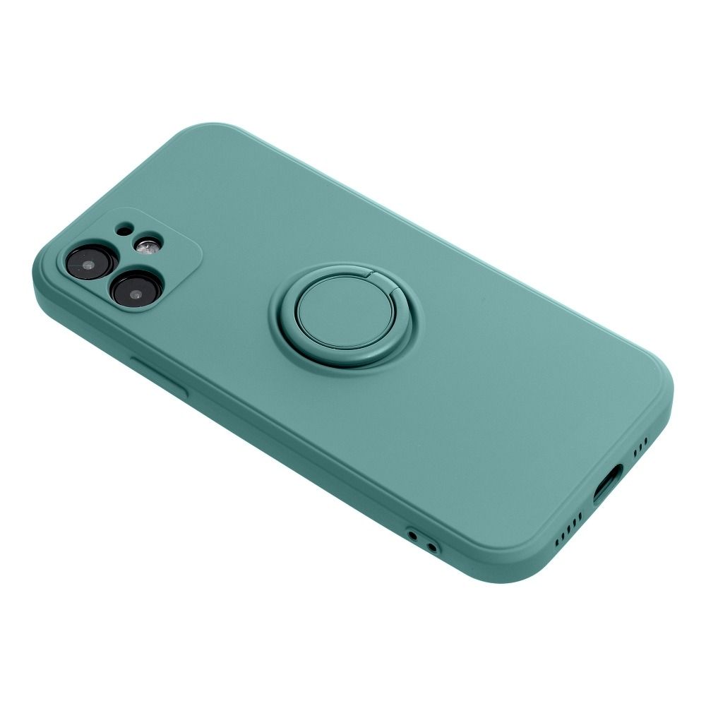 Aizsargvāciņš iPhone 13 Pro Max – SILICONE RING, zaļš — attēls 4