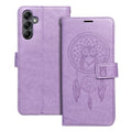 Mezzo Book (sapņu ķērājs) aizsargvāciņš Samsung A14 4G / A14 5G, violets