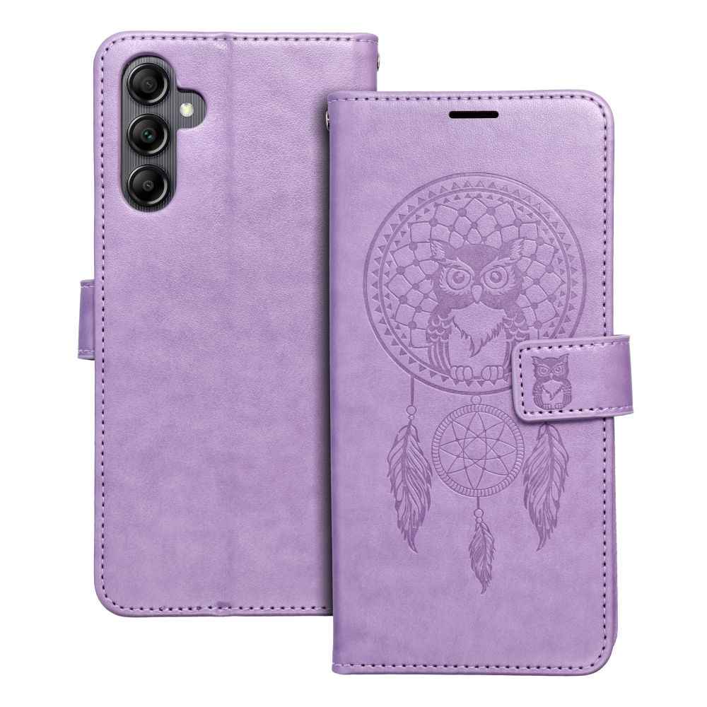 Mezzo Book (sapņu ķērājs) aizsargvāciņš Samsung A14 4G / A14 5G, violets