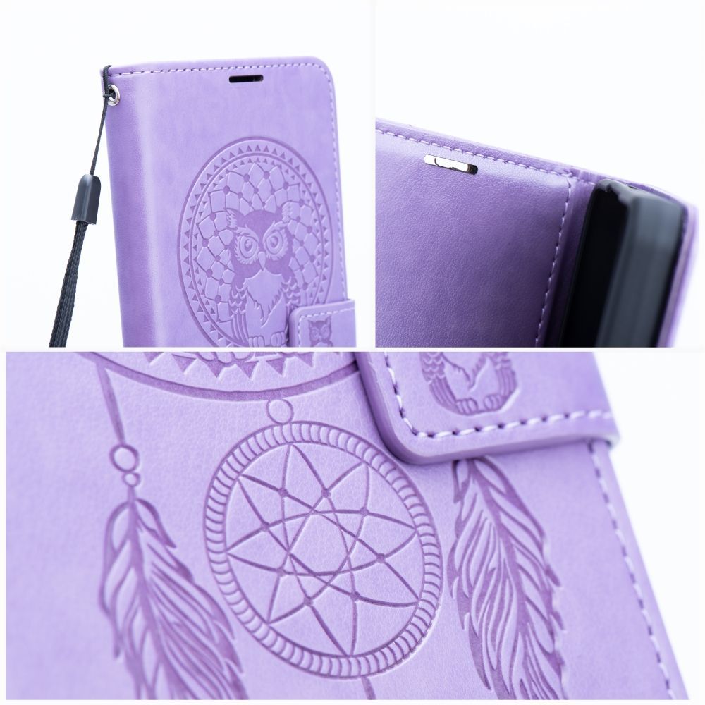 Mezzo Book (sapņu ķērājs) aizsargvāciņš Samsung A14 4G / A14 5G, violets