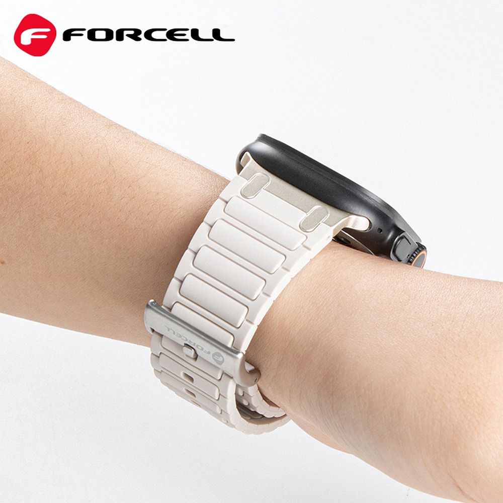 Forcell F-Design FA06 siksniņa Apple Watch 38 / 40 / 41 mm, melna