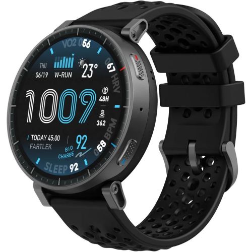 Amazfit Active Max, melns — viedpulkstenis — attēls 1