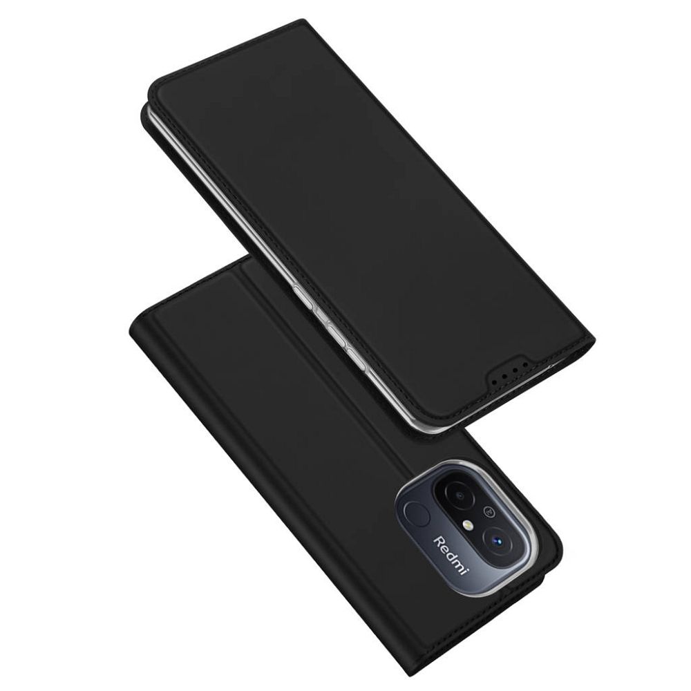 Aizsargvāciņš REDMI 12C – DUX DUCIS wallet SKIN PRO, melns — attēls 2