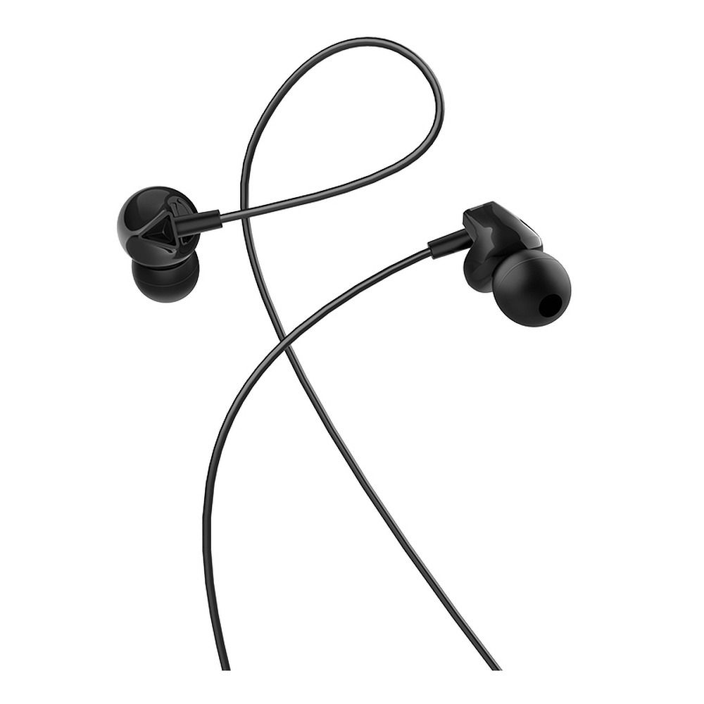 Mikrofons HOCO wire earphones Jack 3,5 mm with microphone M60 black