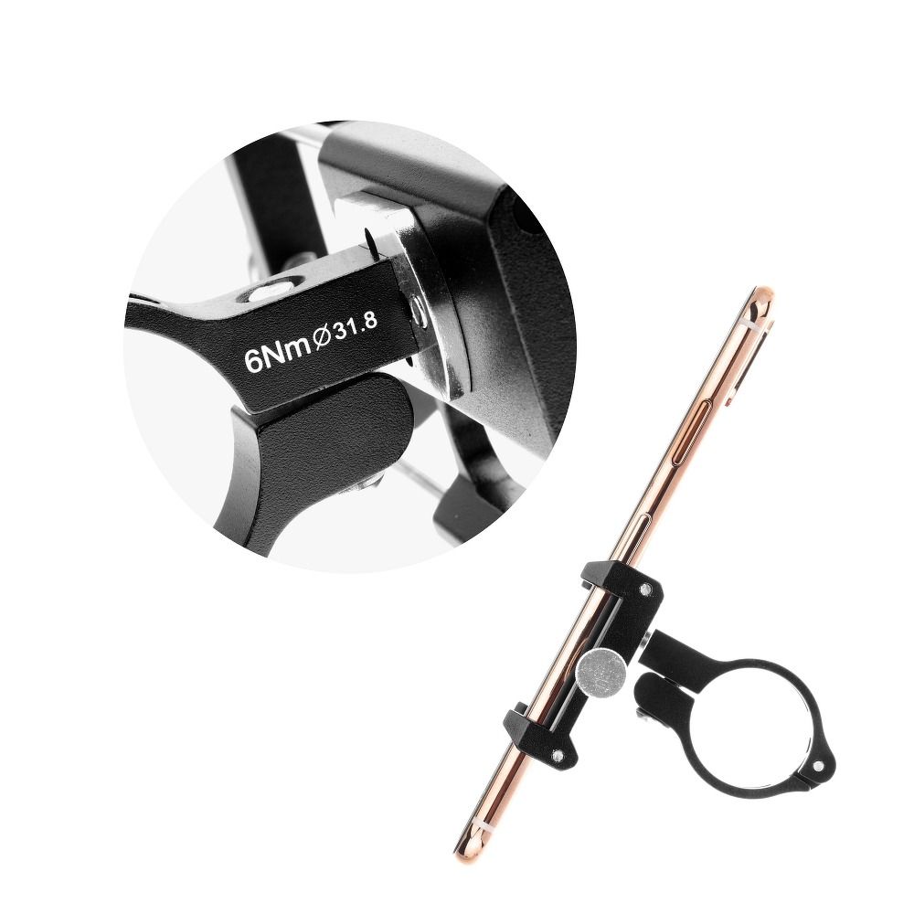 GUB bike holder for mobile phone G85 Aluminium black — attēls 4