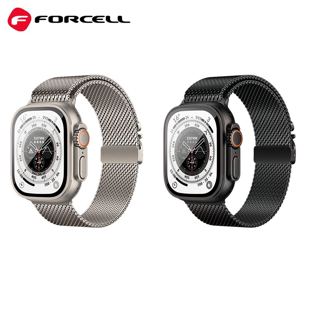 Forcell F-Design FA11 siksniņa Apple Watch 38 / 40 / 41 mm, melna