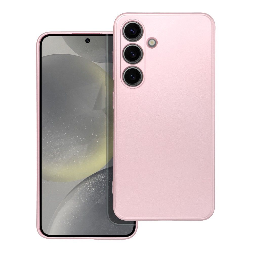 Aizsargvāciņš Samsung S24 – METALLIC, rozā