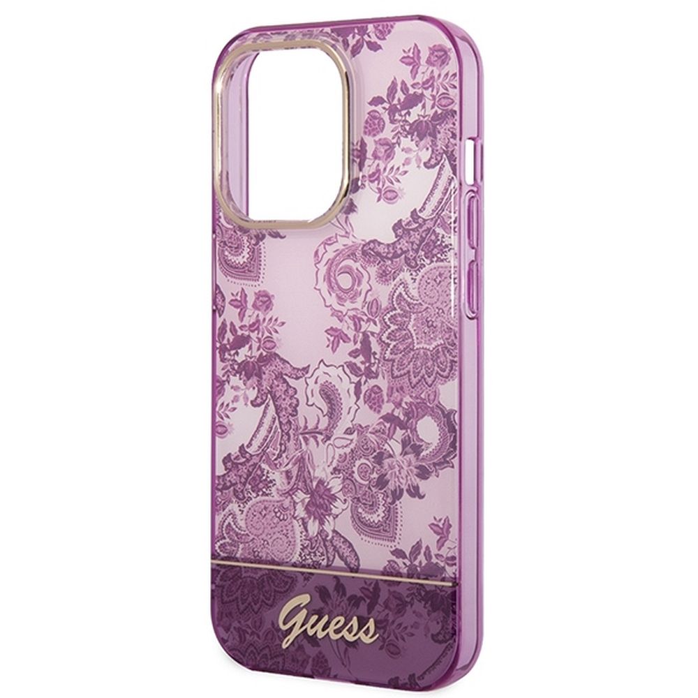 Aizsargvāciņš iPhone 14 Pro GUHCP14LHGPLHF (IML Electro Cam TDJ) fuschia – GUESS — attēls 4