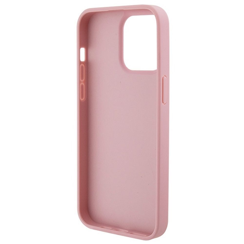Aizsargvāciņš iPhone 15 Pro GUHCP15LP4EPMP (Quilted 4G Classic) – GUESS, rozā — attēls 3