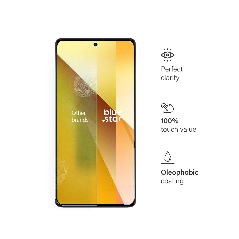 Aizsargstikls Xiaomi Redmi Note 13 4G/5G – Blue Star — attēls 4
