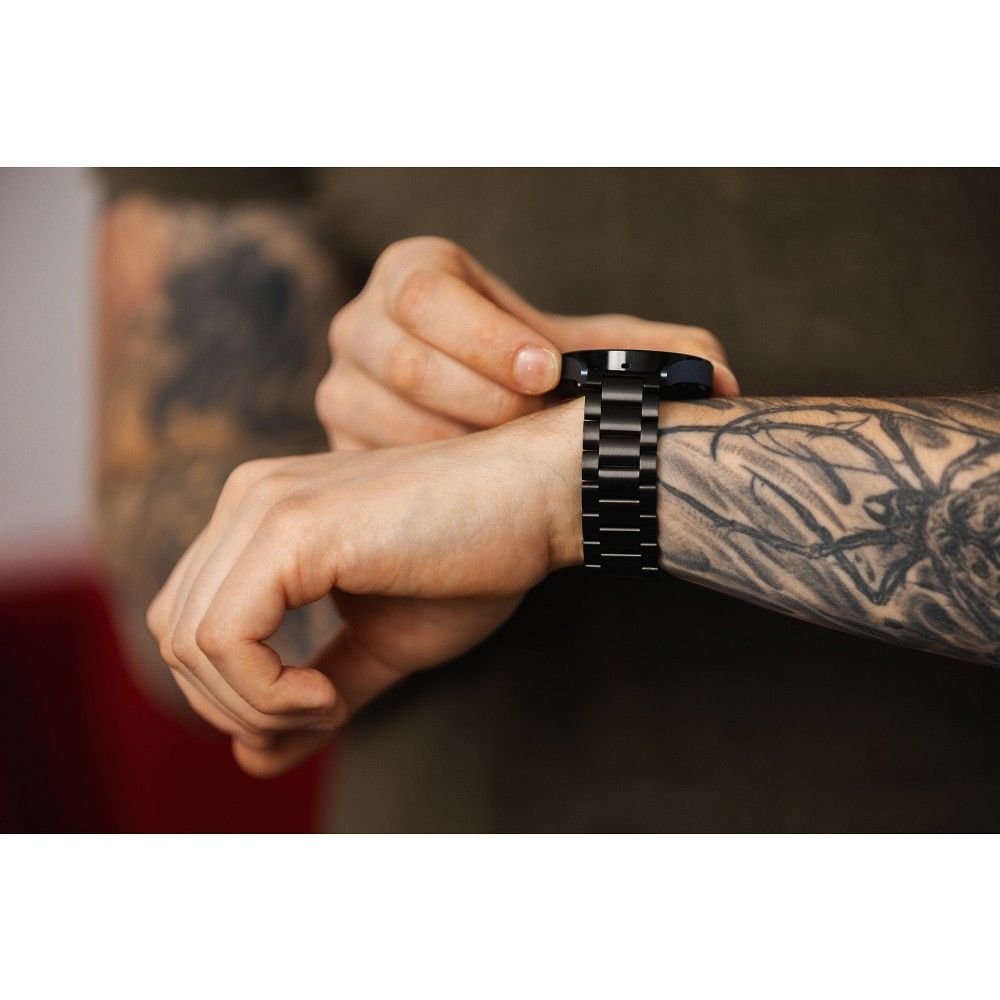 Forcell F-Design FS06 siksniņa Samsung Galaxy Watch 22 mm, melna