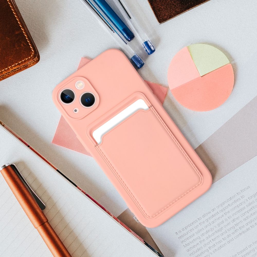 Aizsargvāciņš iPhone 16 Pro – CARD, rozā — attēls 2