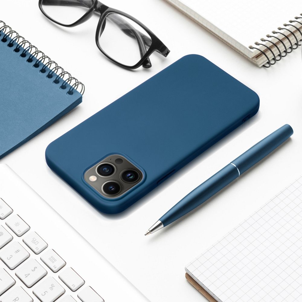 Aizsargvāciņš iPhone 16 – SILICONE, zils — attēls 4