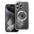 Aizsargvāciņš iPhone 15 Pro – ELECTRO MAG compatible with MagSafe, sudraba