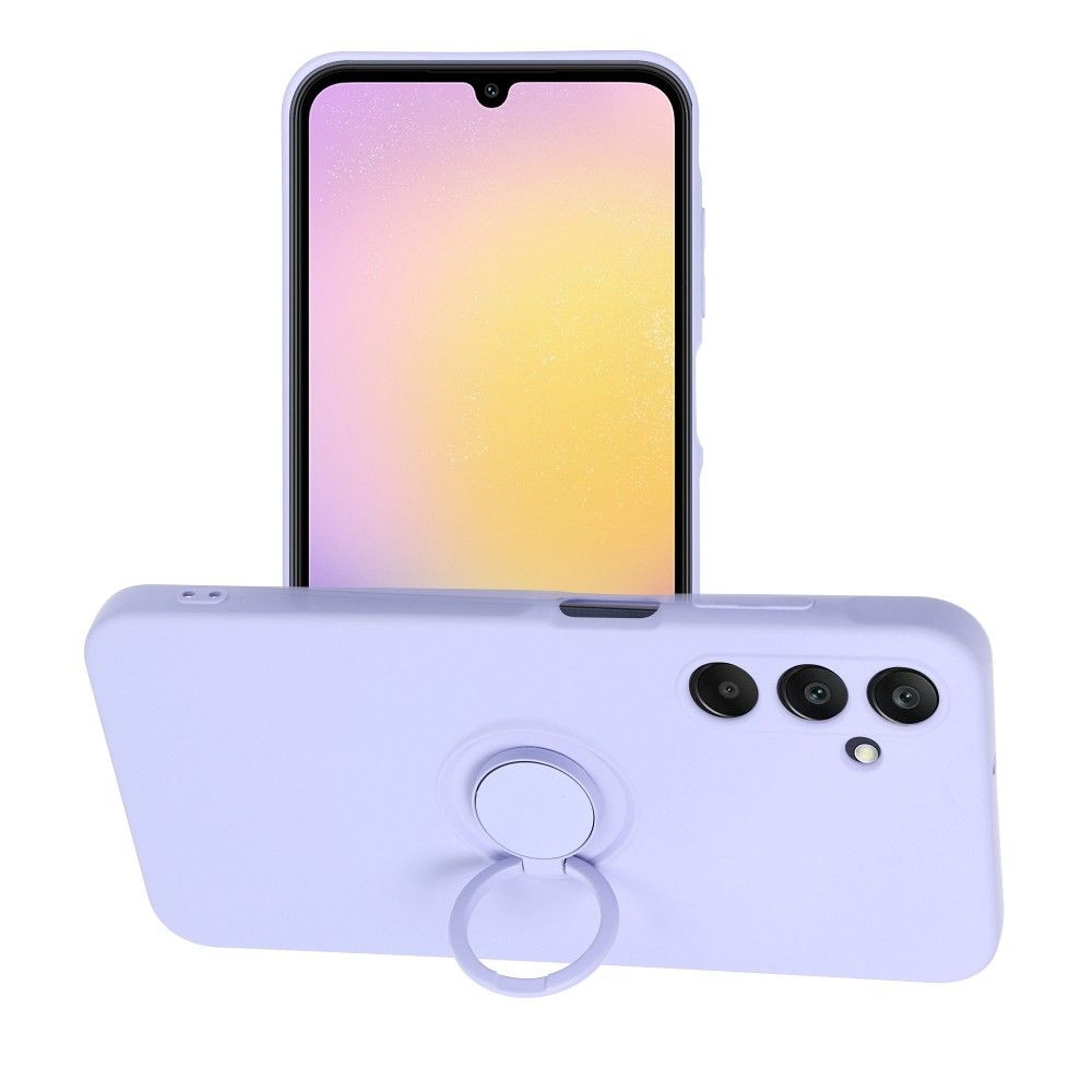 Aizsargvāciņš Samsung A25 5G – SILICONE RING, violets