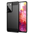 Aizsargvāciņš Samsung S21 Ultra – CARBON, melns