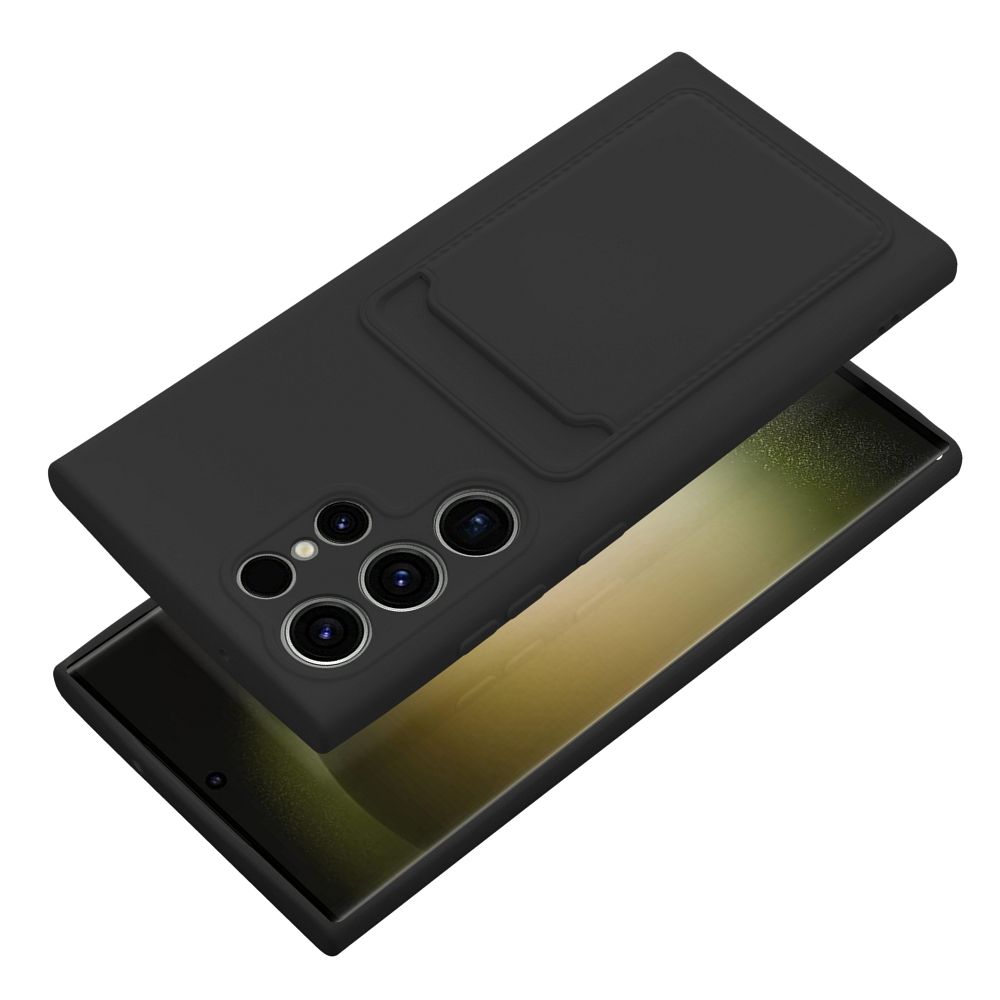Aizsargvāciņš Samsung S23 Ultra – CARD, melns — attēls 3