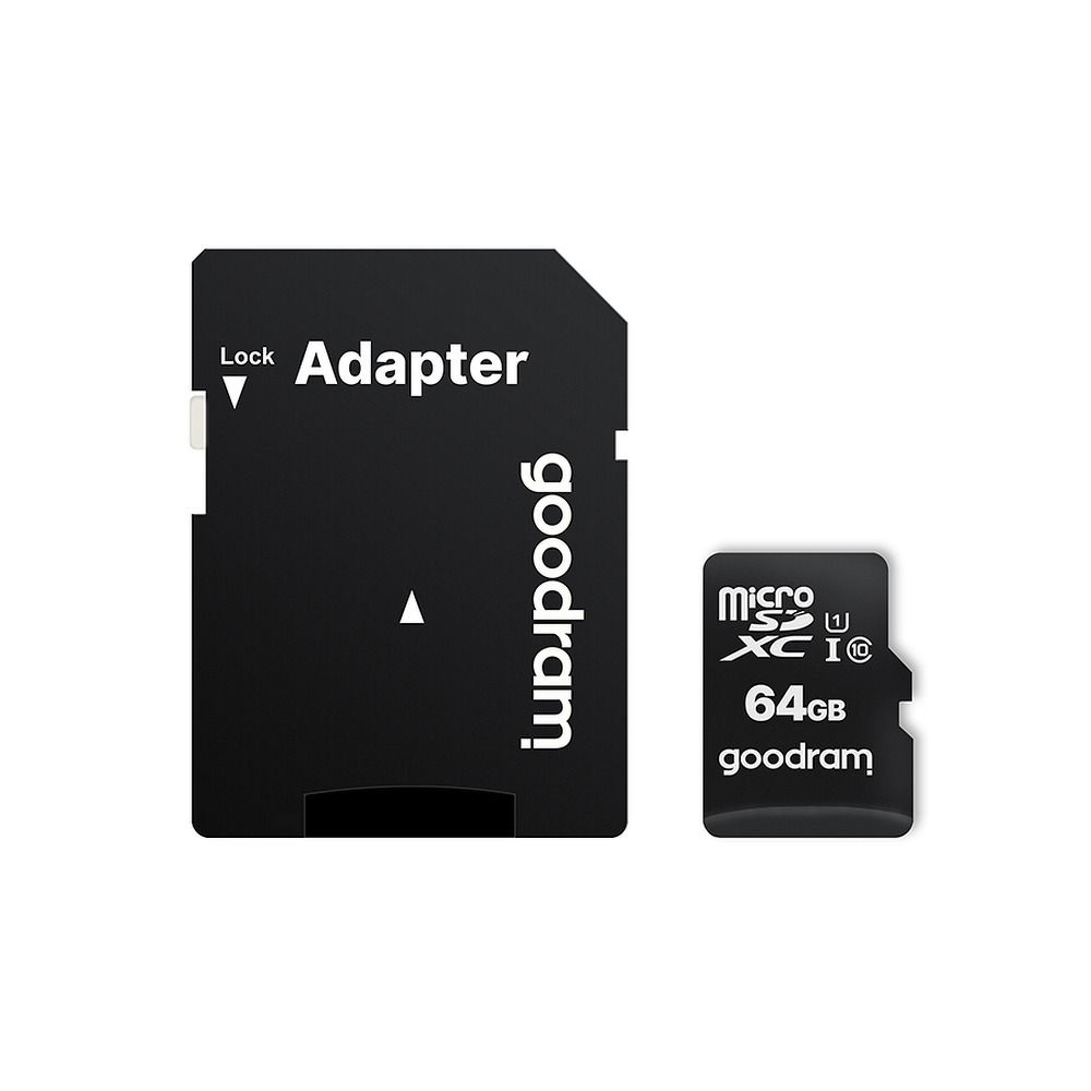 Adapteris GOODRAM memory card microSD 64GB 100MB/s class 10 UHS I with adapter SD — attēls 2