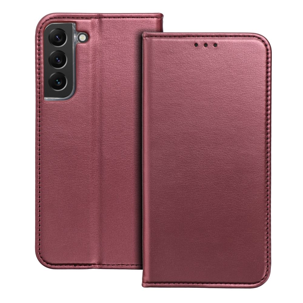 Aizsargvāciņš Samsung A15 5G – SMART MAGNETO, bordo — attēls 3