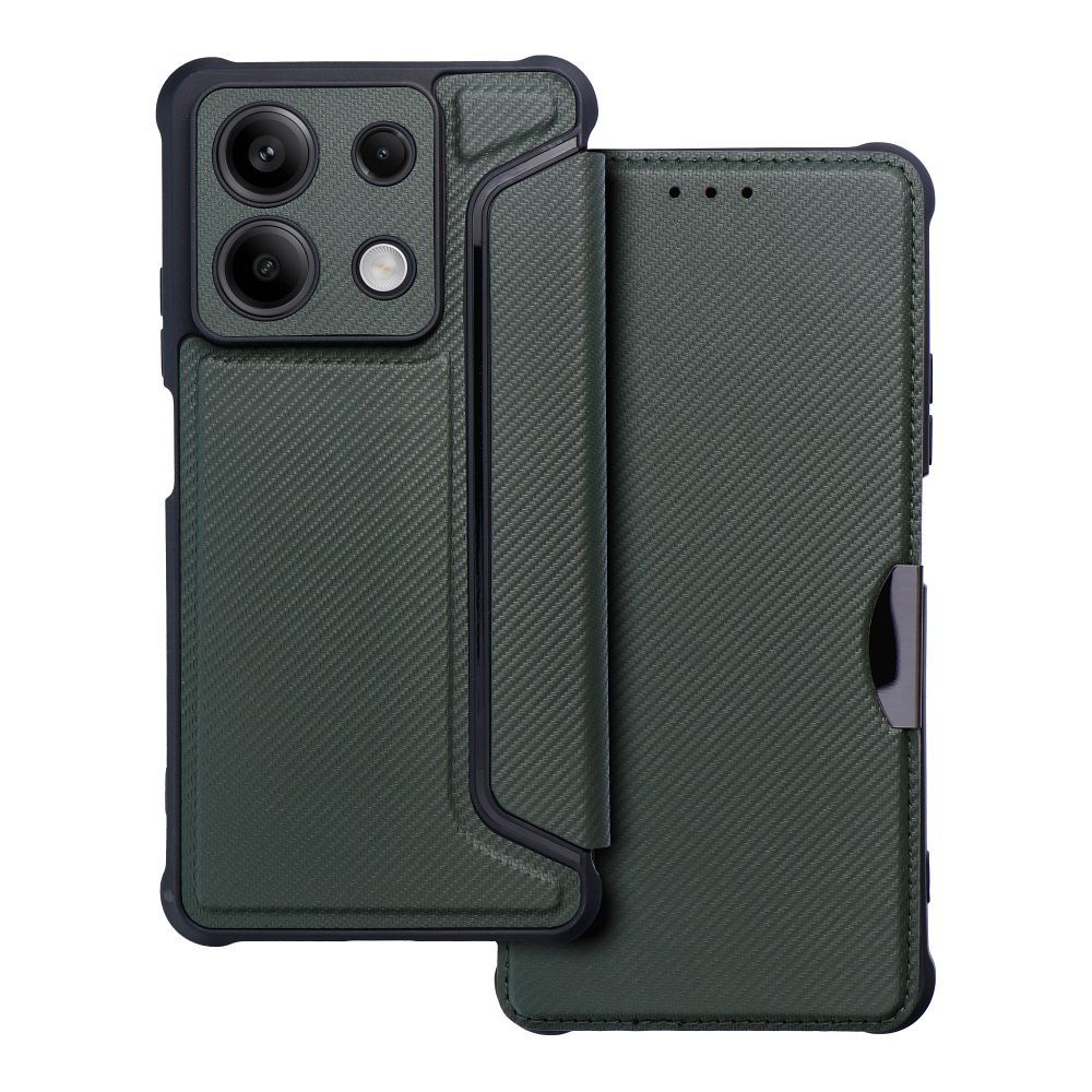 Aizsargvāciņš Xiaomi Redmi Note 13 5G – RAZOR, tumši zaļš
