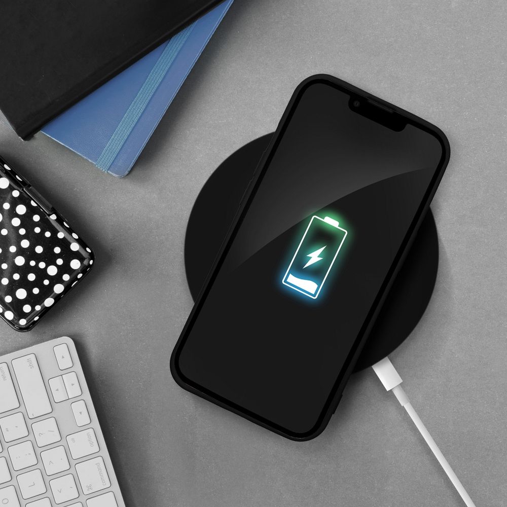 Aizsargvāciņš iPhone 16 – SILICONE, melns — attēls 4