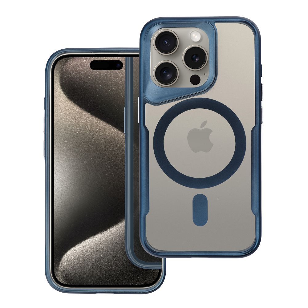 Aizsargvāciņš iPhone 16 PLUS – ERGOFIT NEWZONE compatible with MagSafe, sudraba