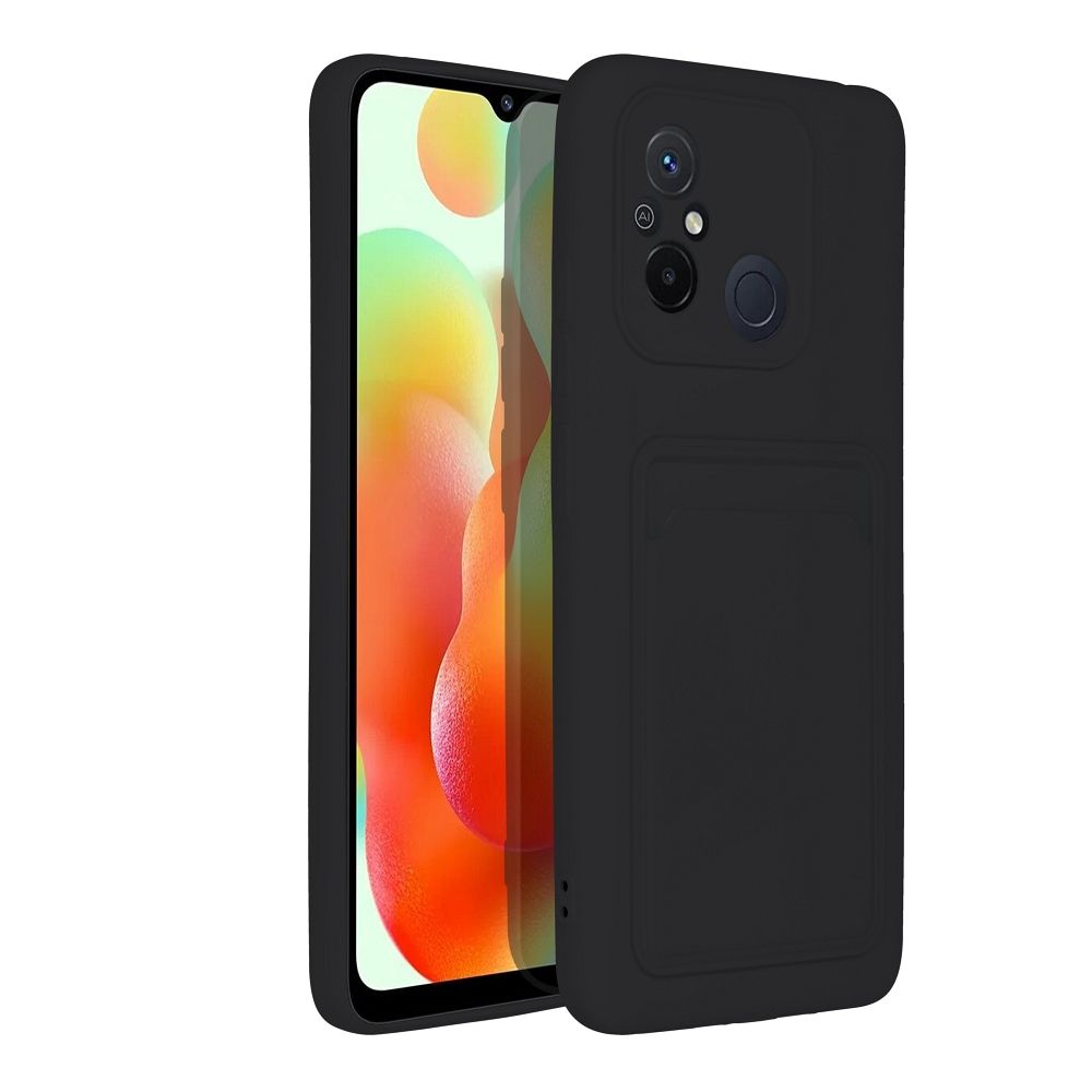 Aizsargvāciņš Xiaomi Redmi 12C – CARD, melns — attēls 2