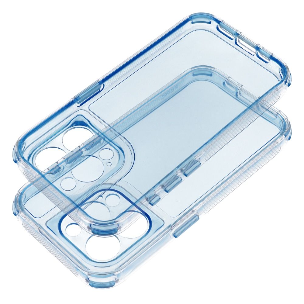 Aizsargvāciņš iPhone 16 Pro – MATRIX CLEAR, zils — attēls 2