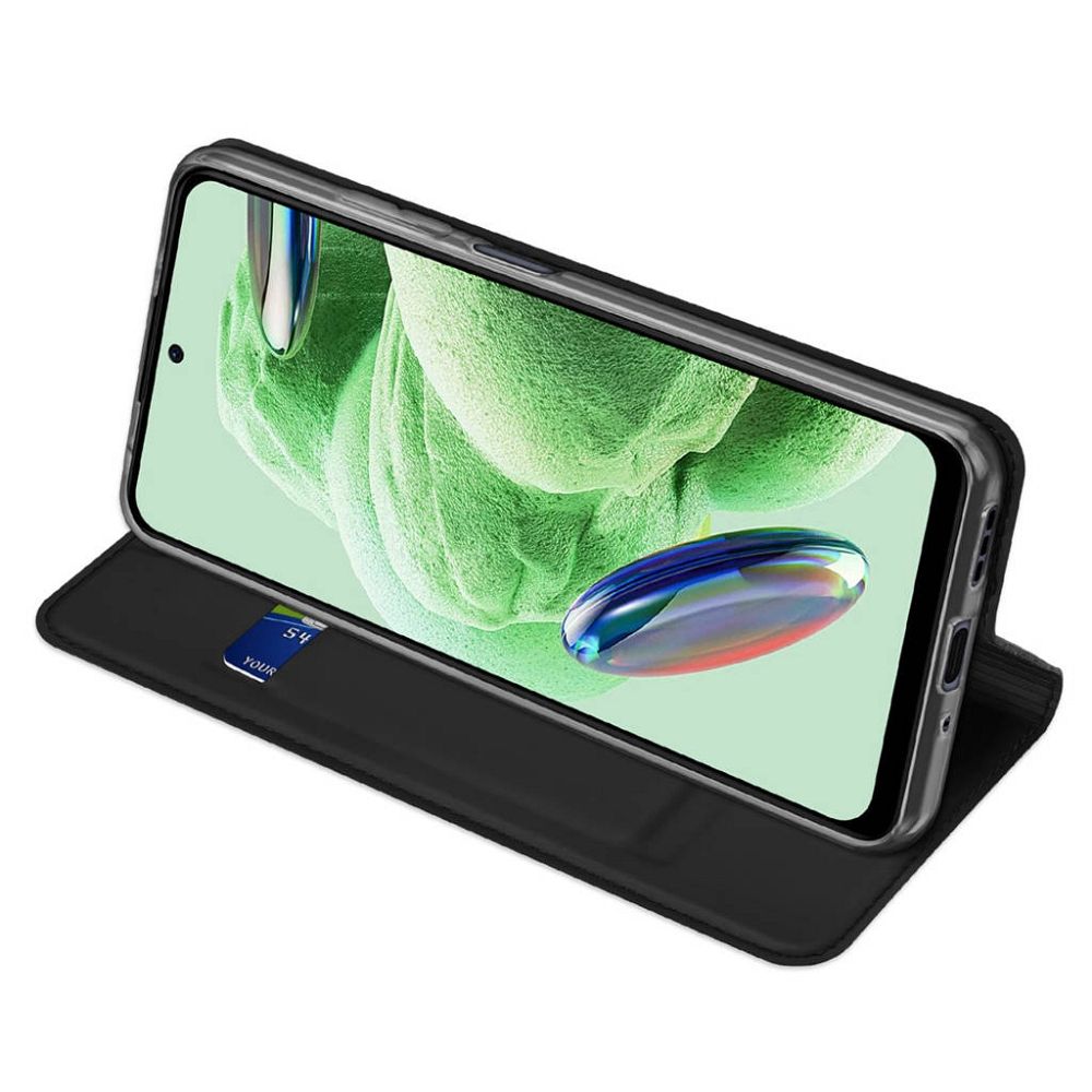 Aizsargvāciņš Redmi Note 12 5G – DUX DUCIS Skin Pro - Smooth Leather, melns — attēls 3