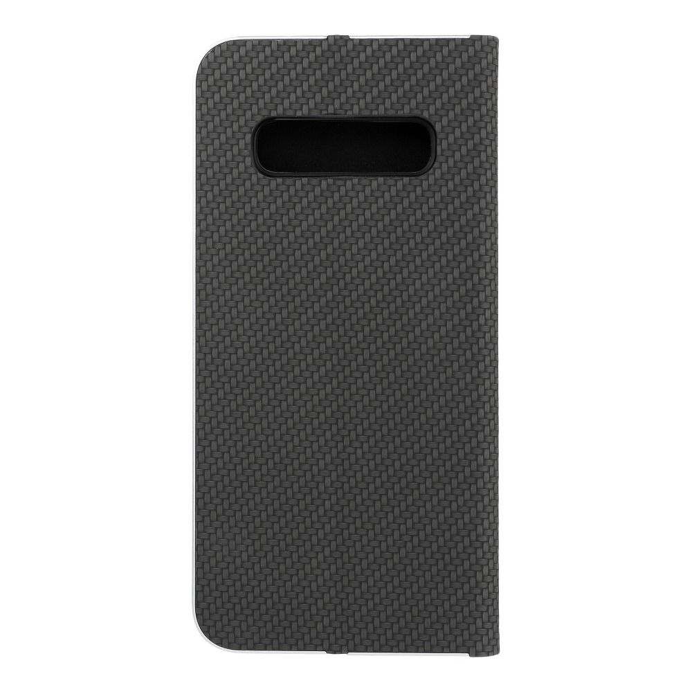 Aizsargvāciņš Samsung S10 Plus – LUNA Carbon, melns — attēls 4