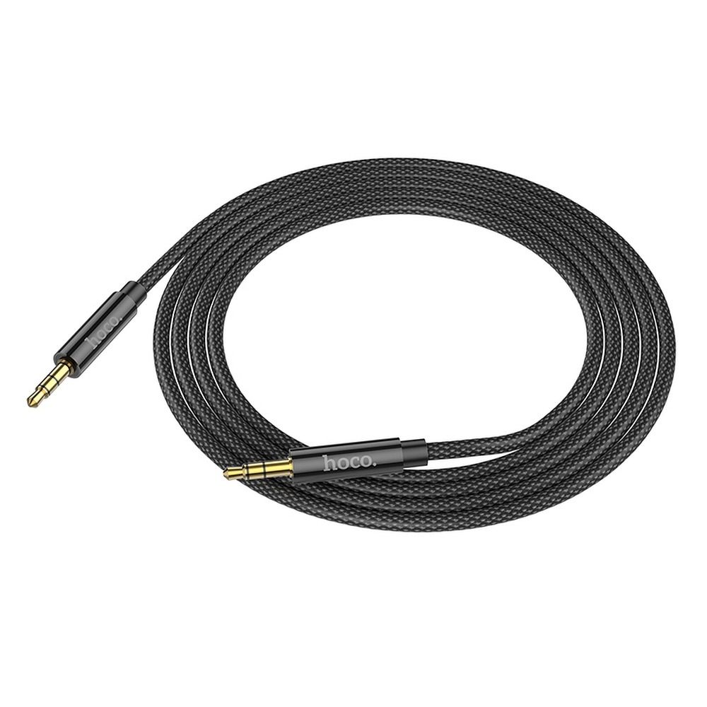 Kabelis HOCO cable AUX Jack 3,5 mm to Jack 3,5 mm UPA19 2 m black — attēls 2