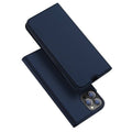Aizsargvāciņš iPhone 13 Pro – DUX DUCIS wallet SKIN PRO, zils