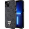 Guess 4G Diamond Triangle vāciņš iPhone 15, melns