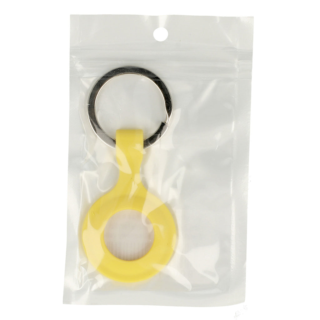 Silicone key ring for Airtag yellow — attēls 3