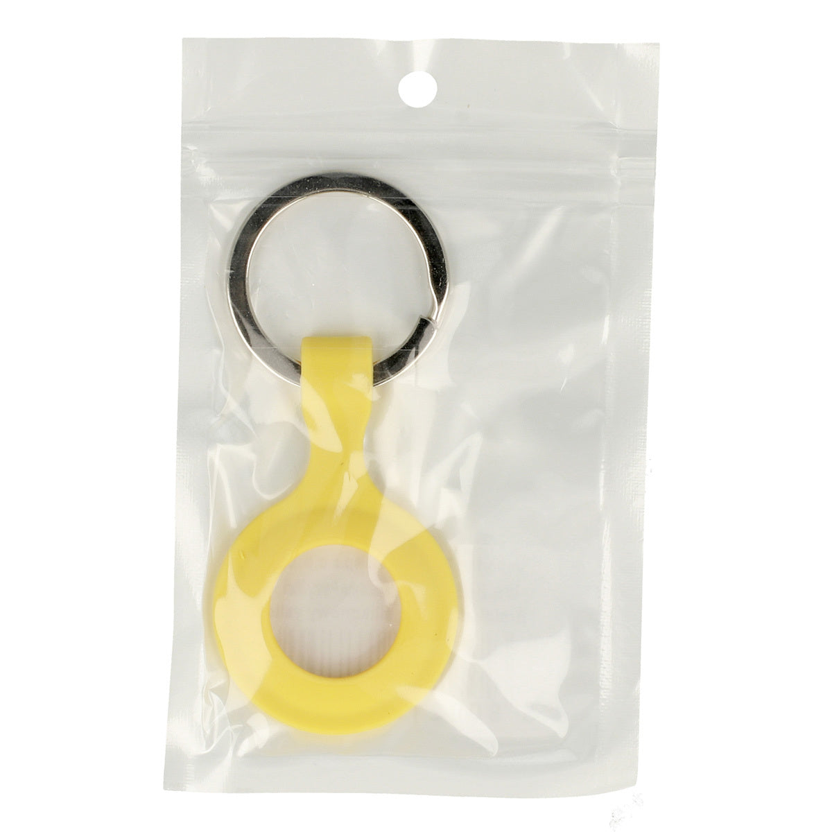 Silicone key ring for Airtag yellow — attēls 3