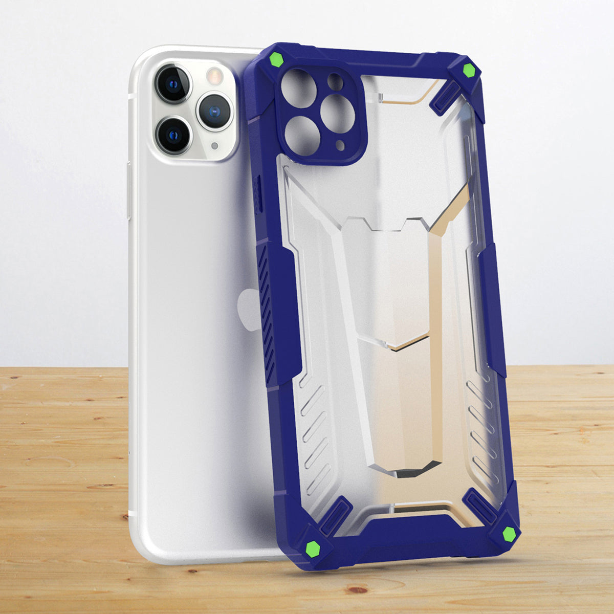 Aizsargvāciņš iPhone 13 Pro – Tel Protect Hybrid, tumši zils — attēls 2