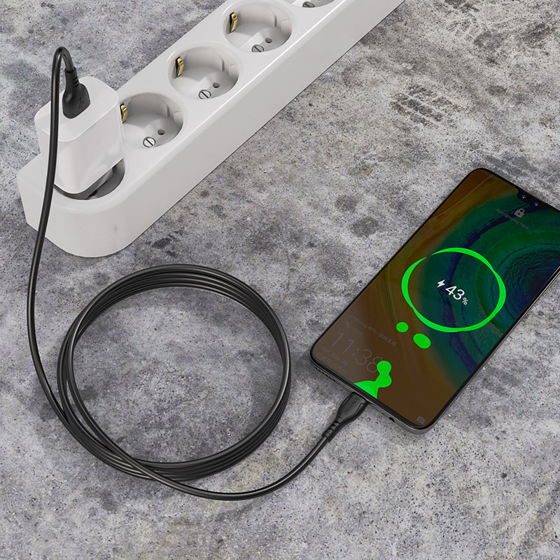 Kabelis Borofone Cable BX51 Triumph - USB to Type C - 3A 1 metre black — attēls 4