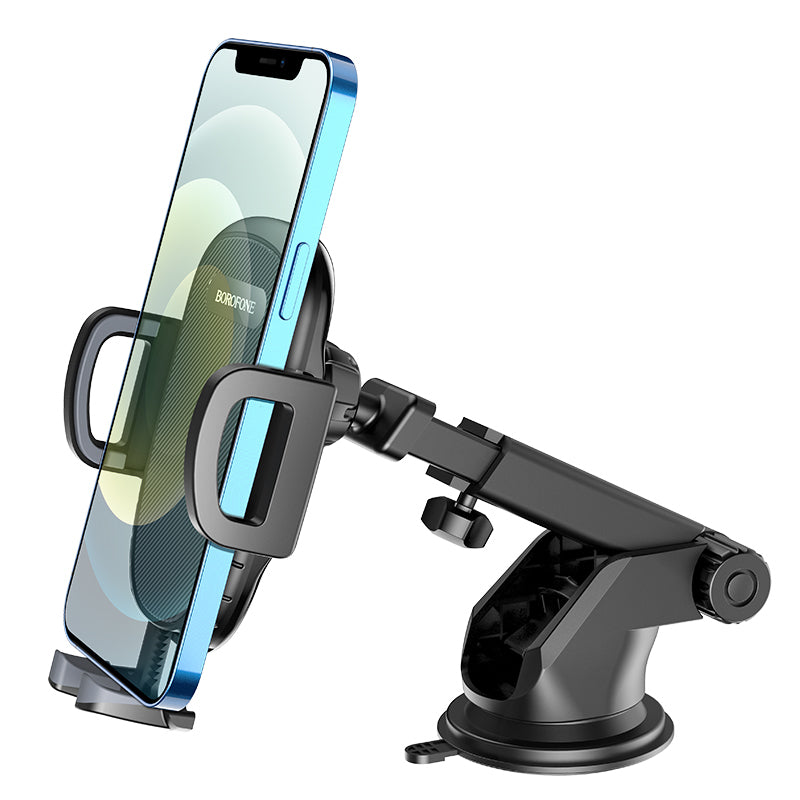 Borofone Car holder BH53 Windy with windshield mount black — attēls 3