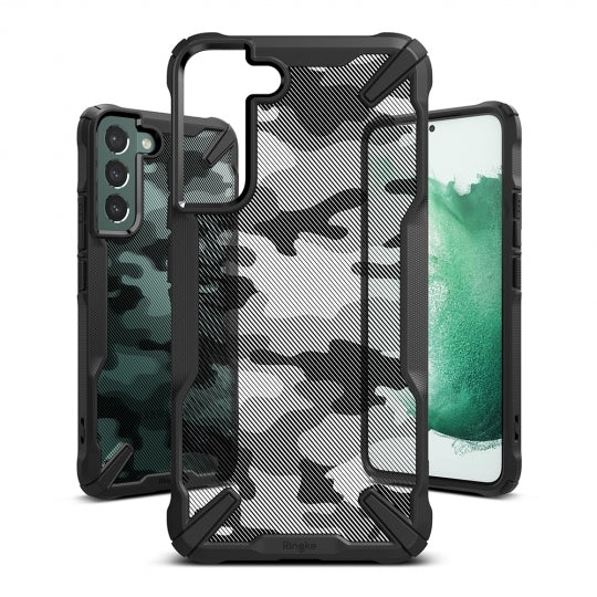 Aizsargvāciņš Galaxy S22 Plus - Camo – RINGKE Fusion X, melns — attēls 2