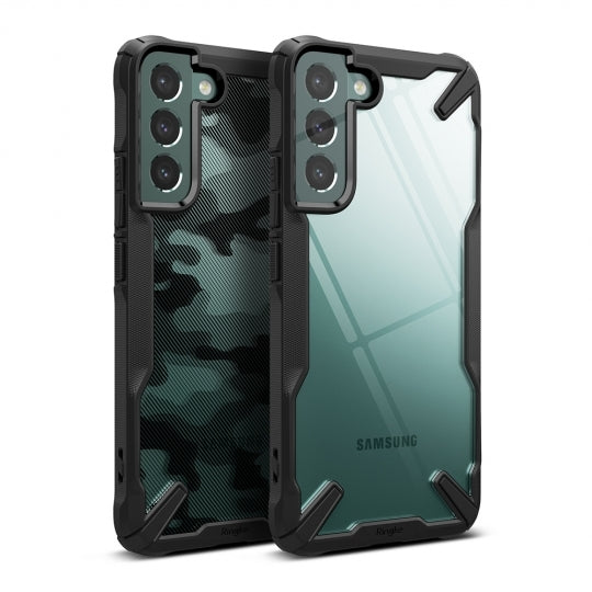 Aizsargvāciņš Galaxy S22 Plus - Camo – RINGKE Fusion X, melns — attēls 3