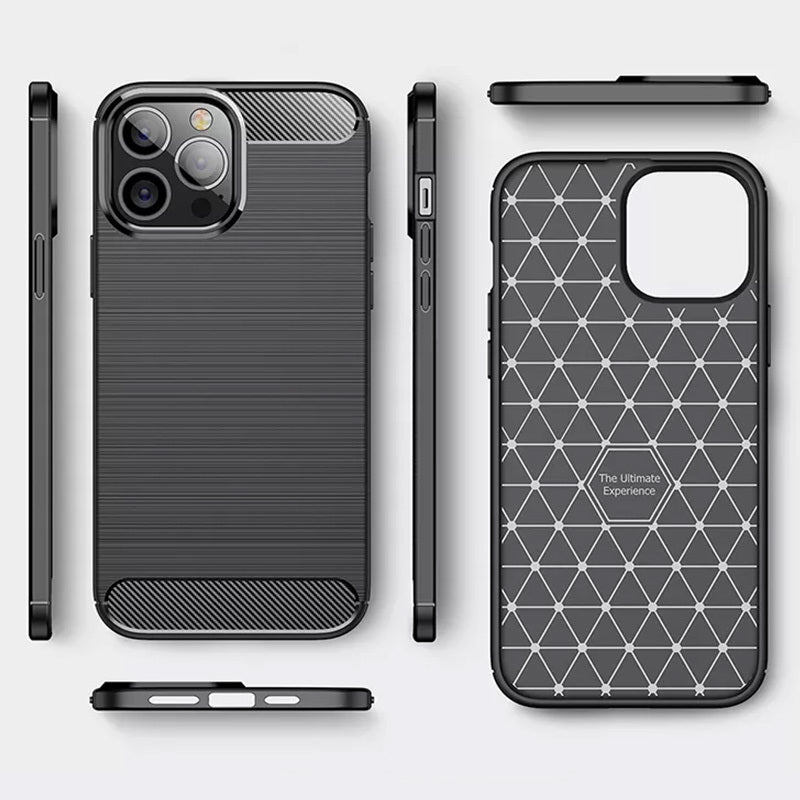 Aizsargvāciņš HUAWEI P SMART 2019 – Back CARBON, melns — attēls 4