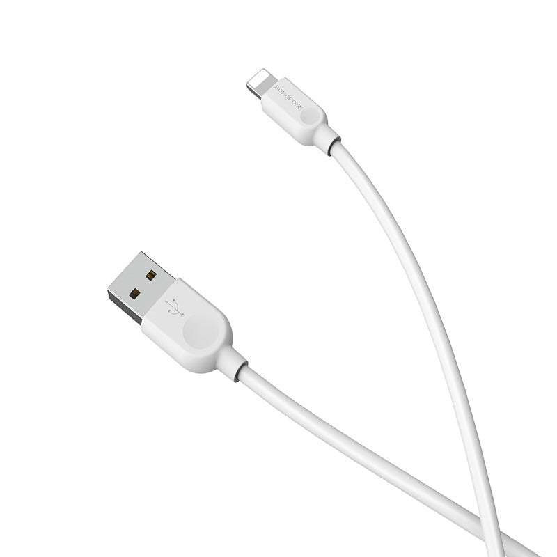Kabelis Borofone Cable BX14 LinkJet - USB to Lightning - 2,4A 3 metres white — attēls 4
