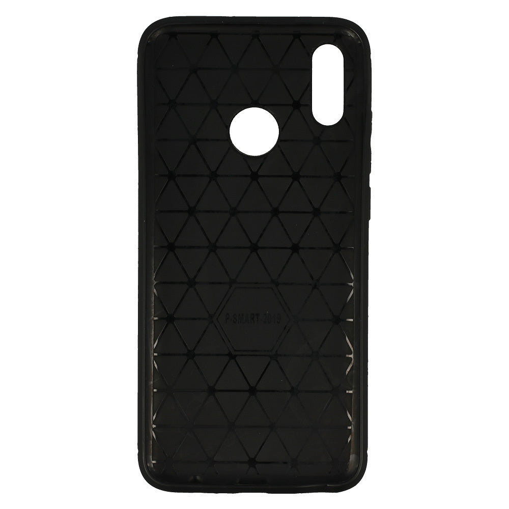 Aizsargvāciņš HUAWEI P SMART 2019 – Back CARBON, melns — attēls 3