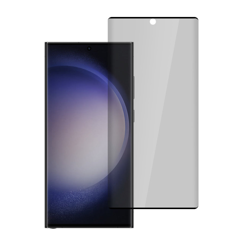 Aizsargstikls Samsung GALAXY S23 ULTRA – Privacy, melns — attēls 2