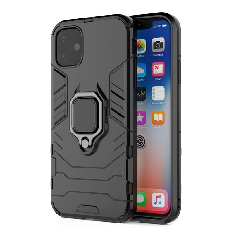 Aizsargvāciņš iPhone 13 Pro – Ring Armor, melns — attēls 4