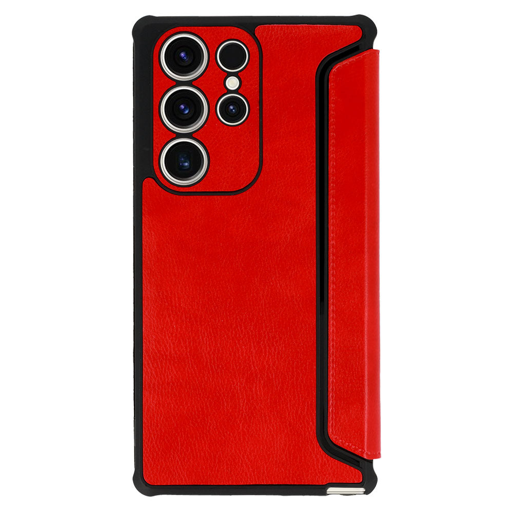 Aizsargvāciņš Samsung Galaxy S23 Plus – Razor Leather, sarkans — attēls 2