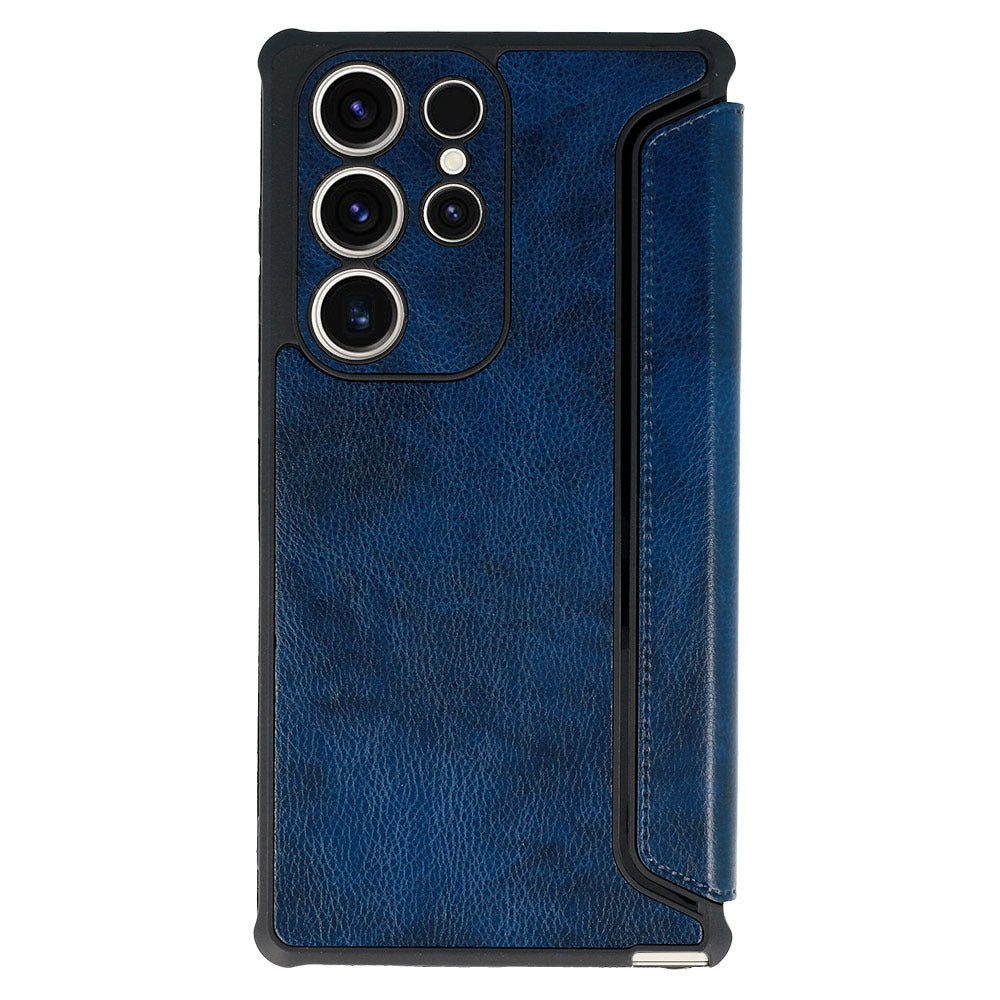 Aizsargvāciņš Samsung Galaxy S23 Plus – Razor Leather, tumši zils — attēls 2
